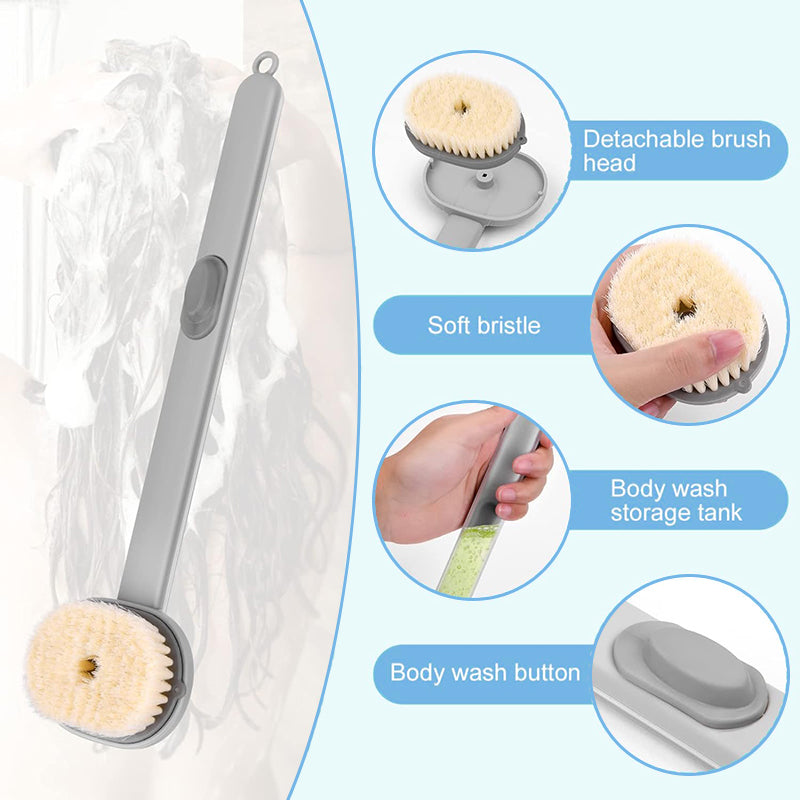 Aiitle Long Handle Bath Massage Cleaning Brush