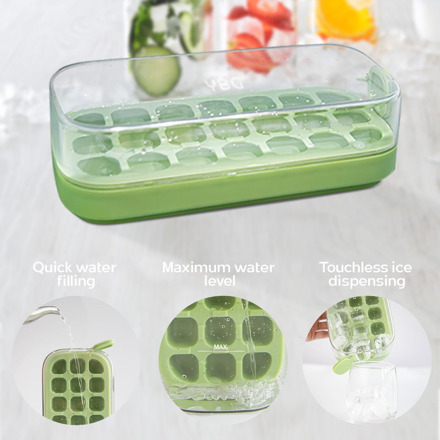 Aiitle New Press-Type Ice Cube Tray