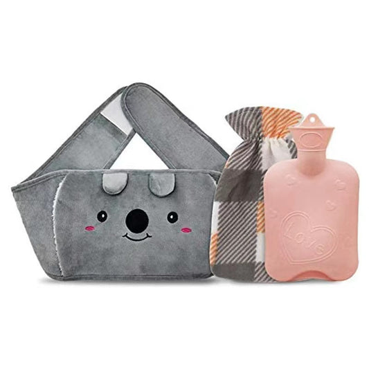 Aiitle Plush Hot Water Bottle Belt Set