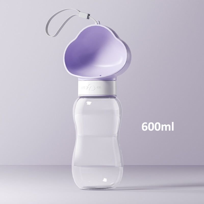 Aiitle Portable Pet Water Bottle with Food Container