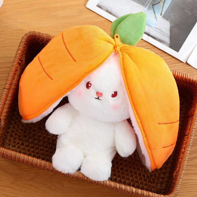 Aiitle Reversible Carrot Strawberry Bunny Plush Toy