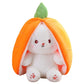 Aiitle Reversible Carrot Strawberry Bunny Plush Toy