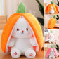 Aiitle Reversible Carrot Strawberry Bunny Plush Toy