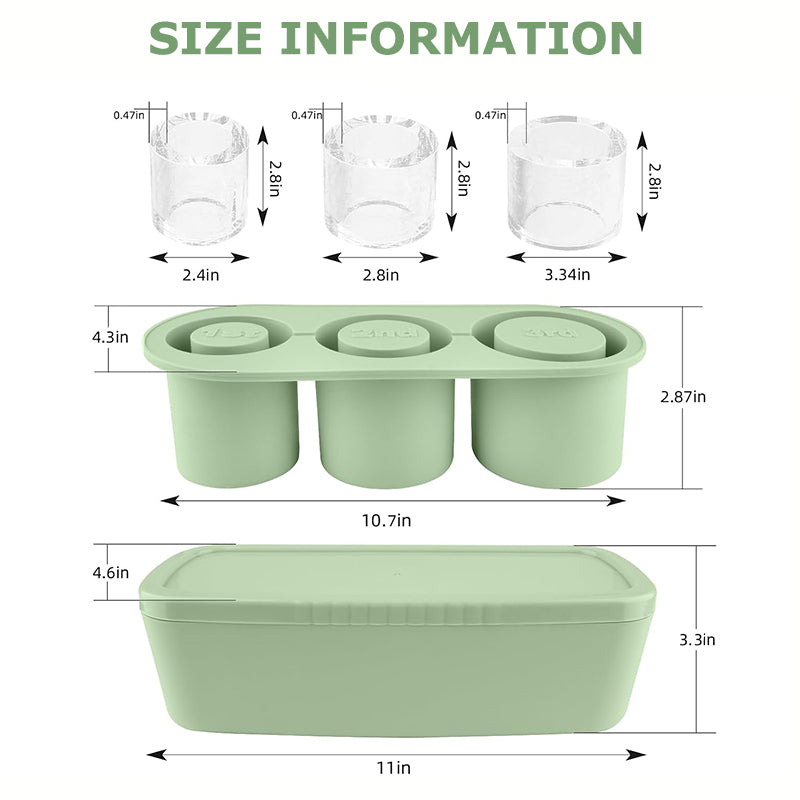 Aiitle Silicone Ice Cube Tray for Tumbler