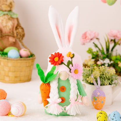 Aiitle Easter Floral Bunny Gnomes Decor