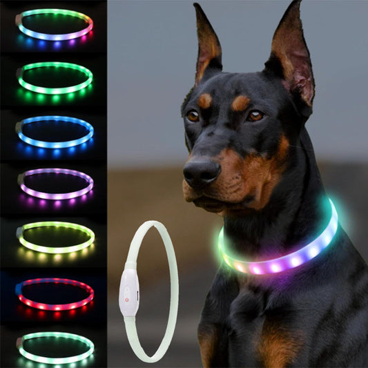 Aiitle Rechargeable LED Dog Collar