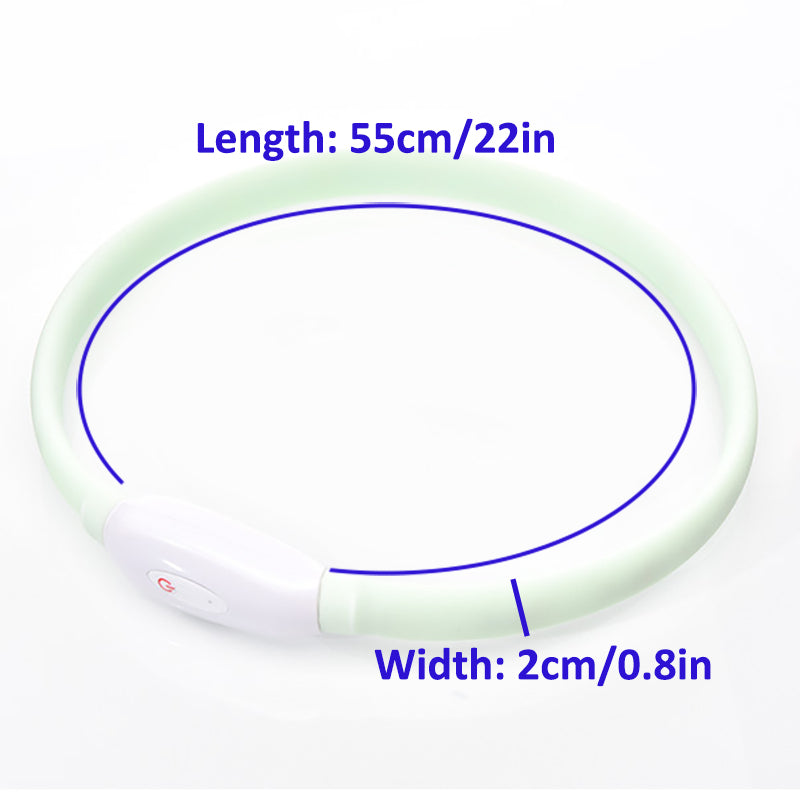Aiitle Rechargeable LED Dog Collar