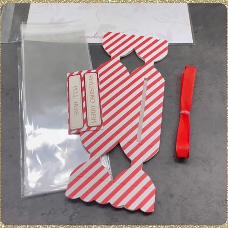 Christmas Candy Shape Money Pull Pouch 4 PCS Set