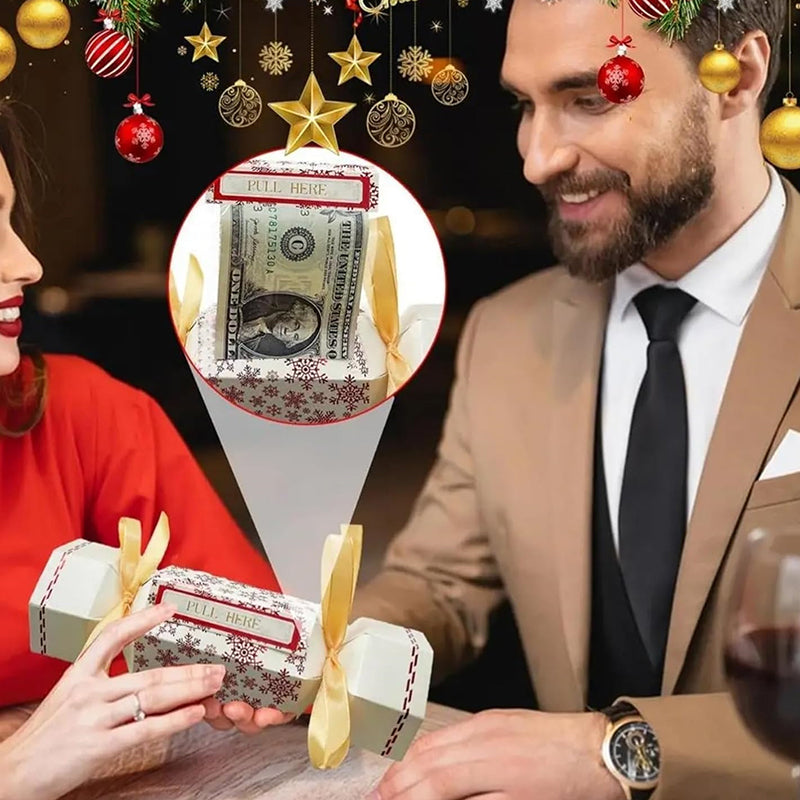 Christmas Candy Shape Money Pull Pouch 4 PCS Set