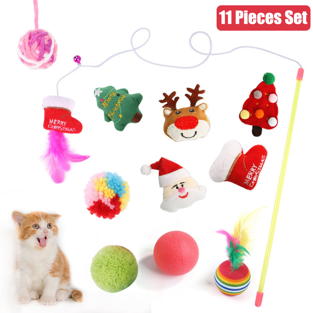 Aiitle Christmas Cat Toys Set