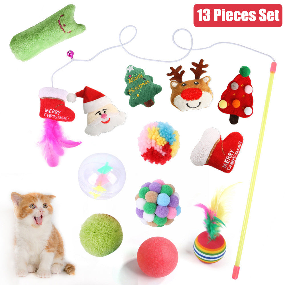 Aiitle Christmas Cat Toys Set