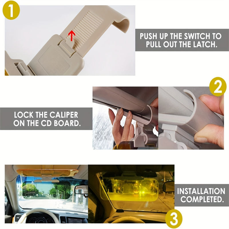 Aiitle Day And Night Anti-glare Driving Sun Visor