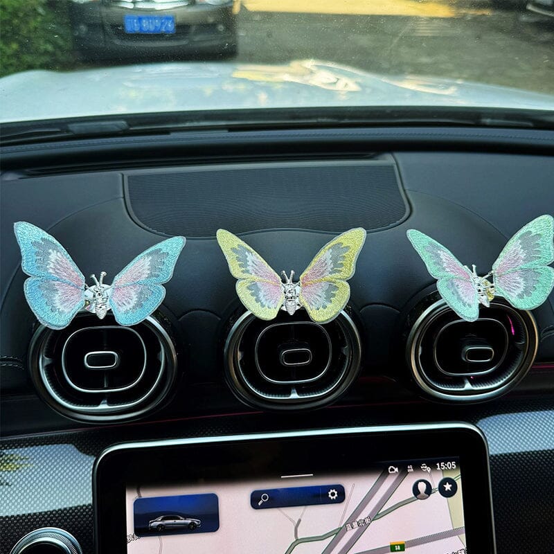 Aiitle Embroidery Flying Butterfly Car Decoration