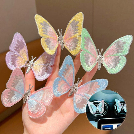 Aiitle Embroidery Flying Butterfly Car Decoration