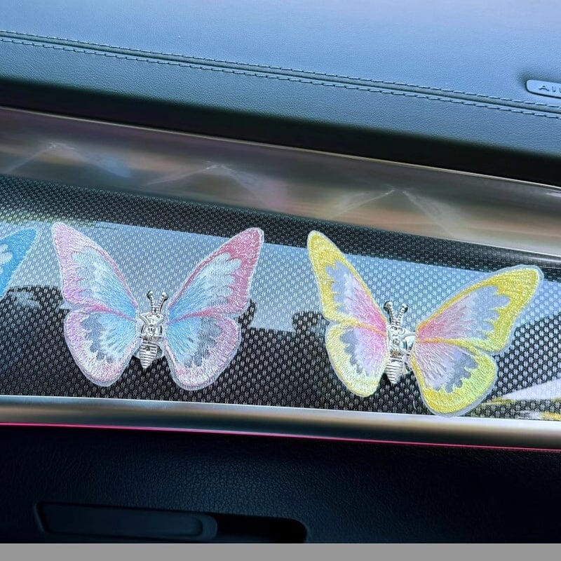 Aiitle Embroidery Flying Butterfly Car Decoration