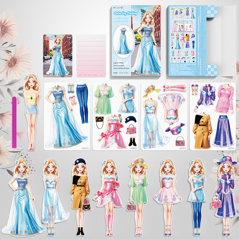 Aiitle Magnetic Princess Dress Up Paper Toy