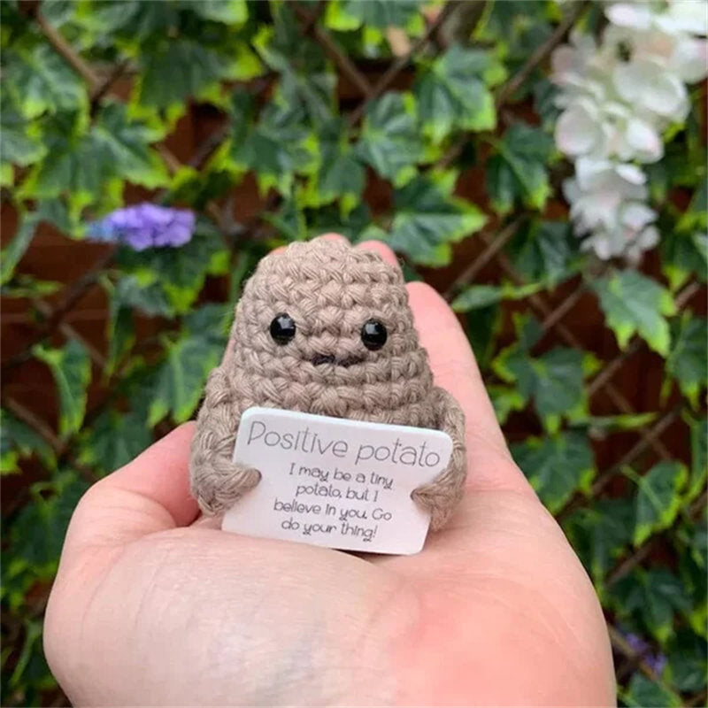 Aiitle Funny Gift Mini Knitted Positive Potato