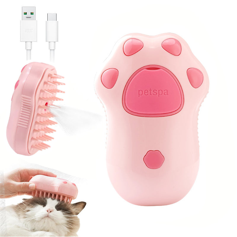 Aiitle Pink Cat Paw Steamy Brush