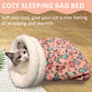 Aiitle Cute Cat Sleeping Bag with Tail