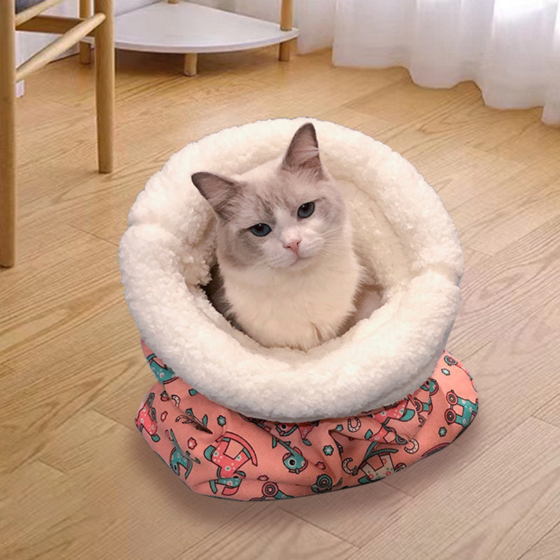 Aiitle Cute Cat Sleeping Bag with Tail