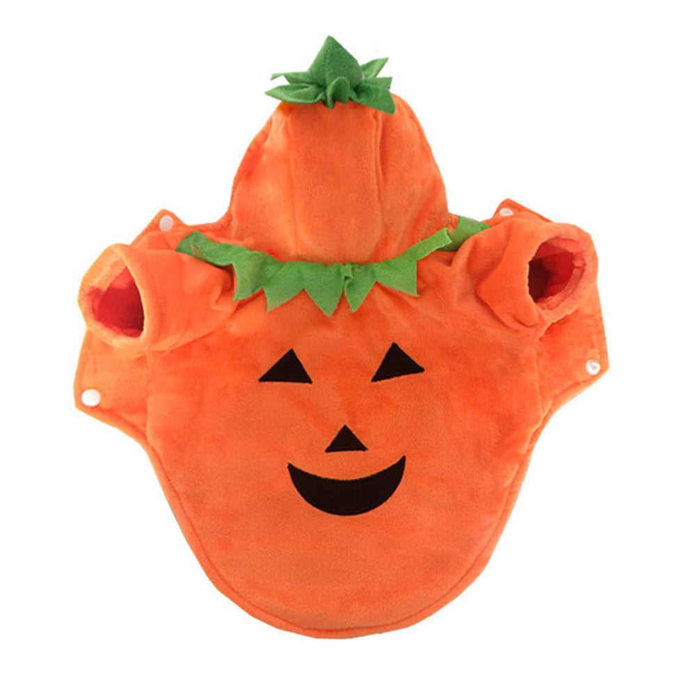 Aiitle Cute Fleece Pet Pumpkin Costume