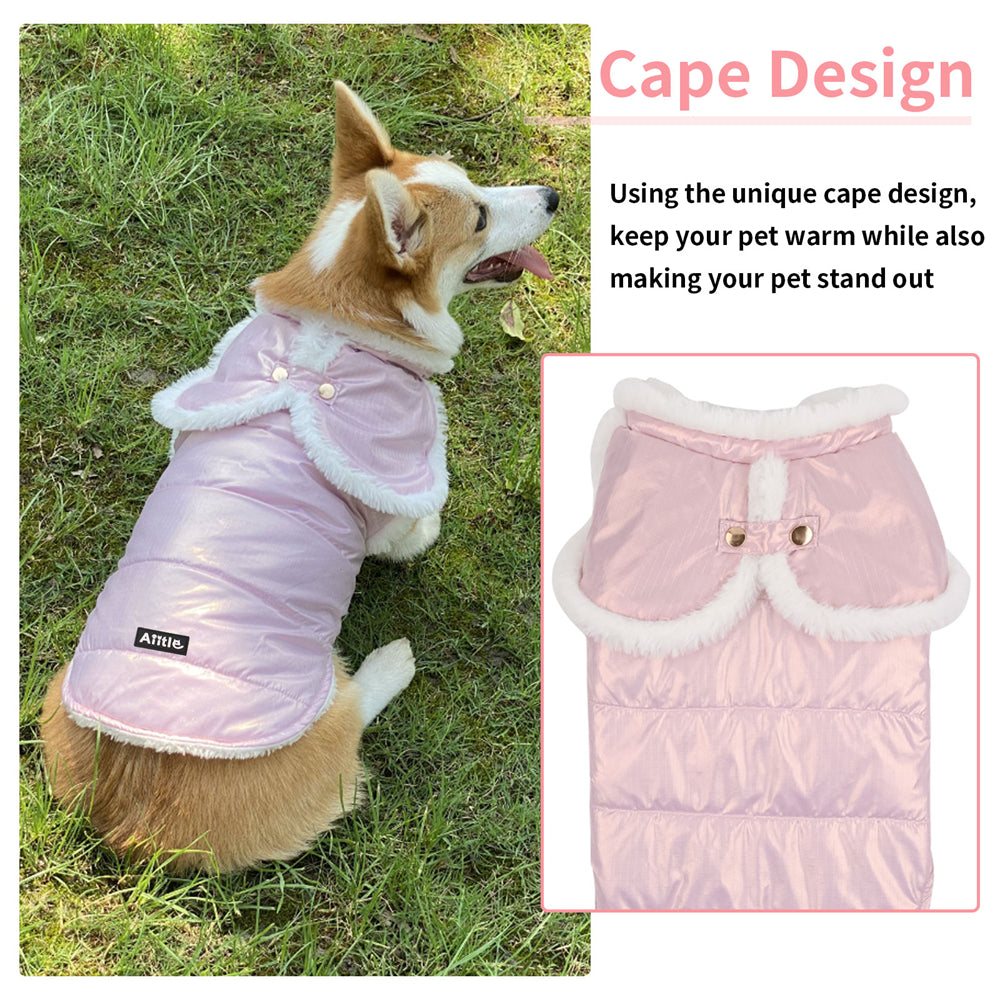 Aiitle Waterproof Cozy Dog Winter Coat Pink