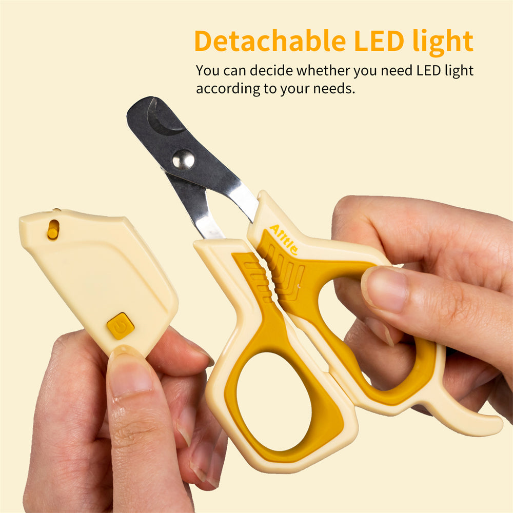 Aiitle Pet Nail Clippers with Detachable LED Light