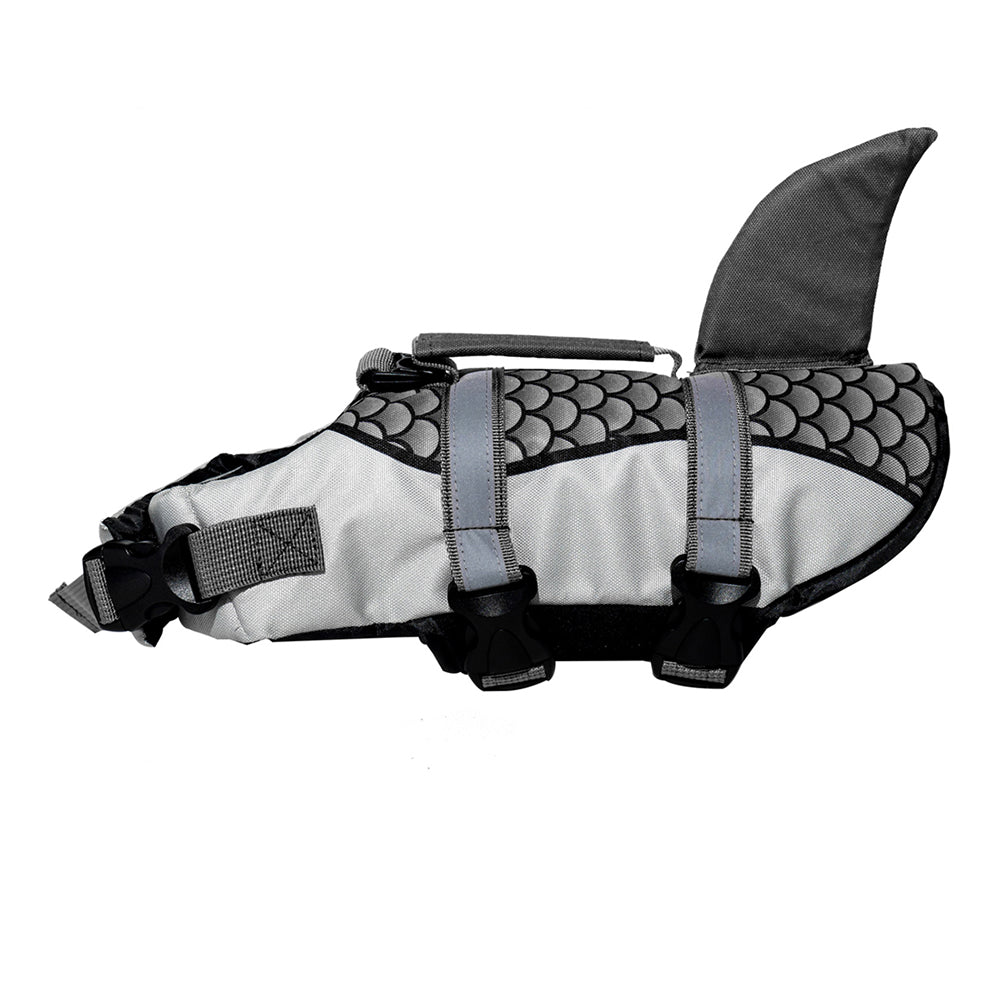 Aiitle Adjustable Shark Dog Life Vest with Rescue Handle Yellow