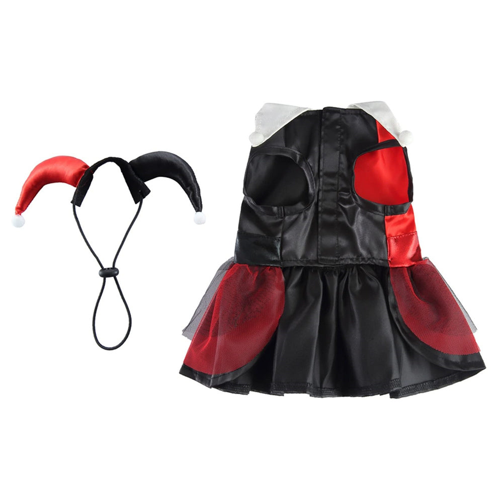 Aiitle Black and Red Dog Hallloween Crown Costume