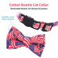 AIITLE American Flag Cat Collar with Bell Bow Tie Star Charm Breakaway | AIITLE