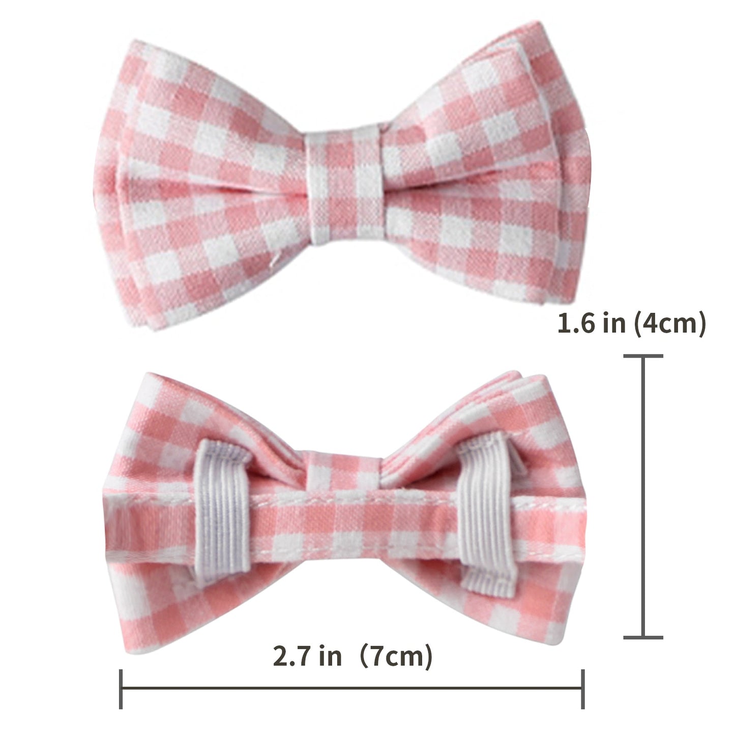 Aiitle Cute Plaid Bow Tie Yellow Cat Collar