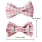 Aiitle Cute Plaid Bow Tie Purple Cat Collar