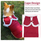 AIITLE Leg Hole Raw Edge Design Dog Winter Coat - Christmas Waterproof | AIITLE