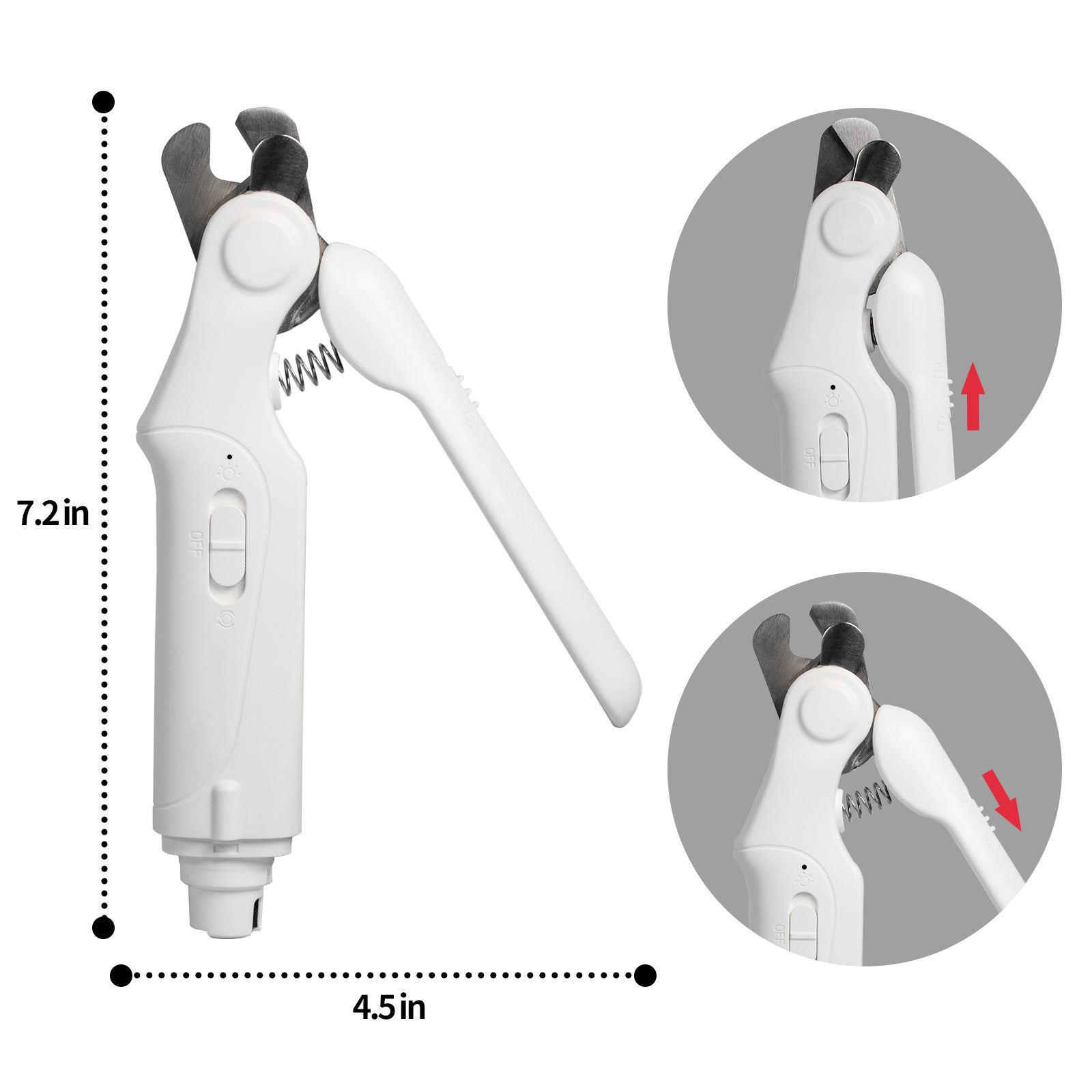 Aiitle Patented All-in-one Dog Nail Grinder, Rechargeable Pet Nail Trimmer | AIITLE