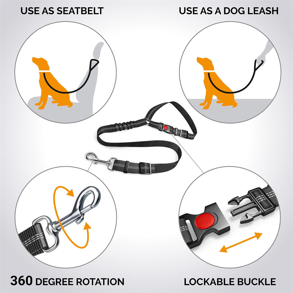 Aiitle Adjustable Pet Safe Car Seat Belt