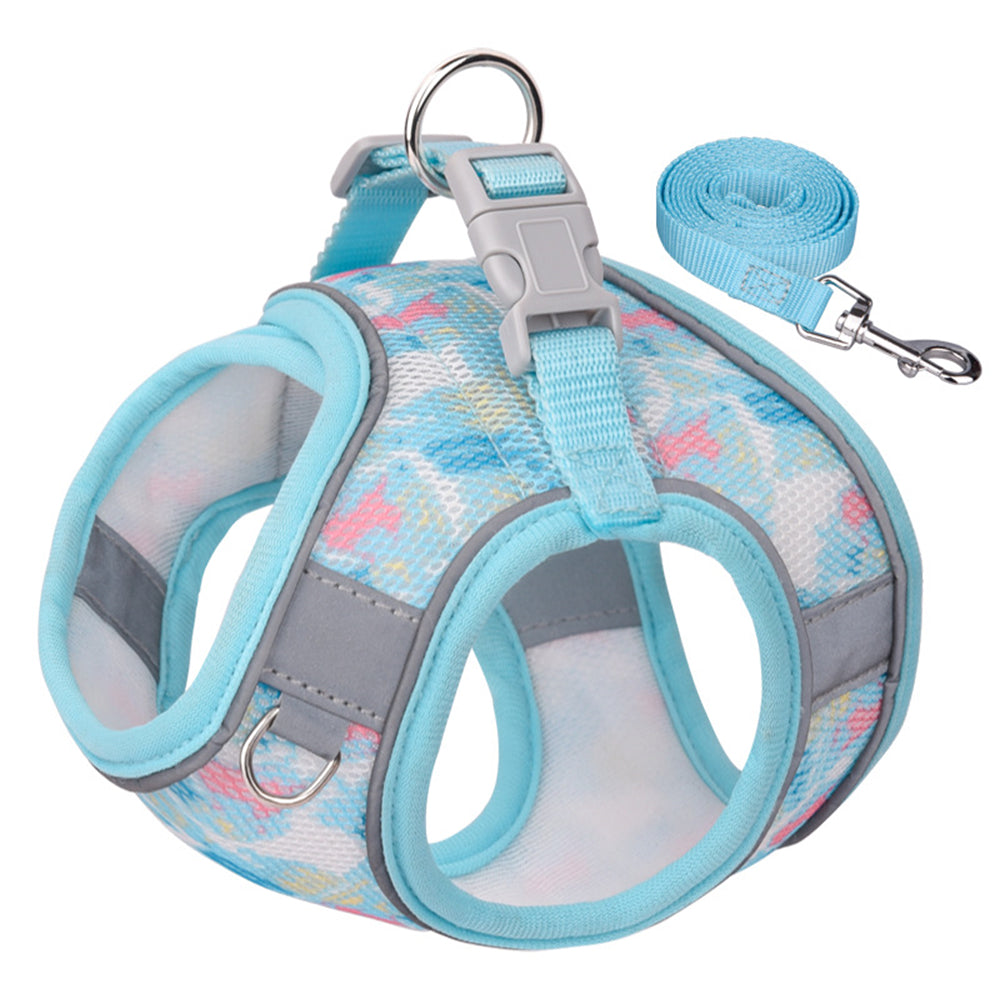 Aiitle Colorful Printed Mesh Dog Harness