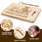 Aiitle Funny Black Cat Wooden Cutting Board