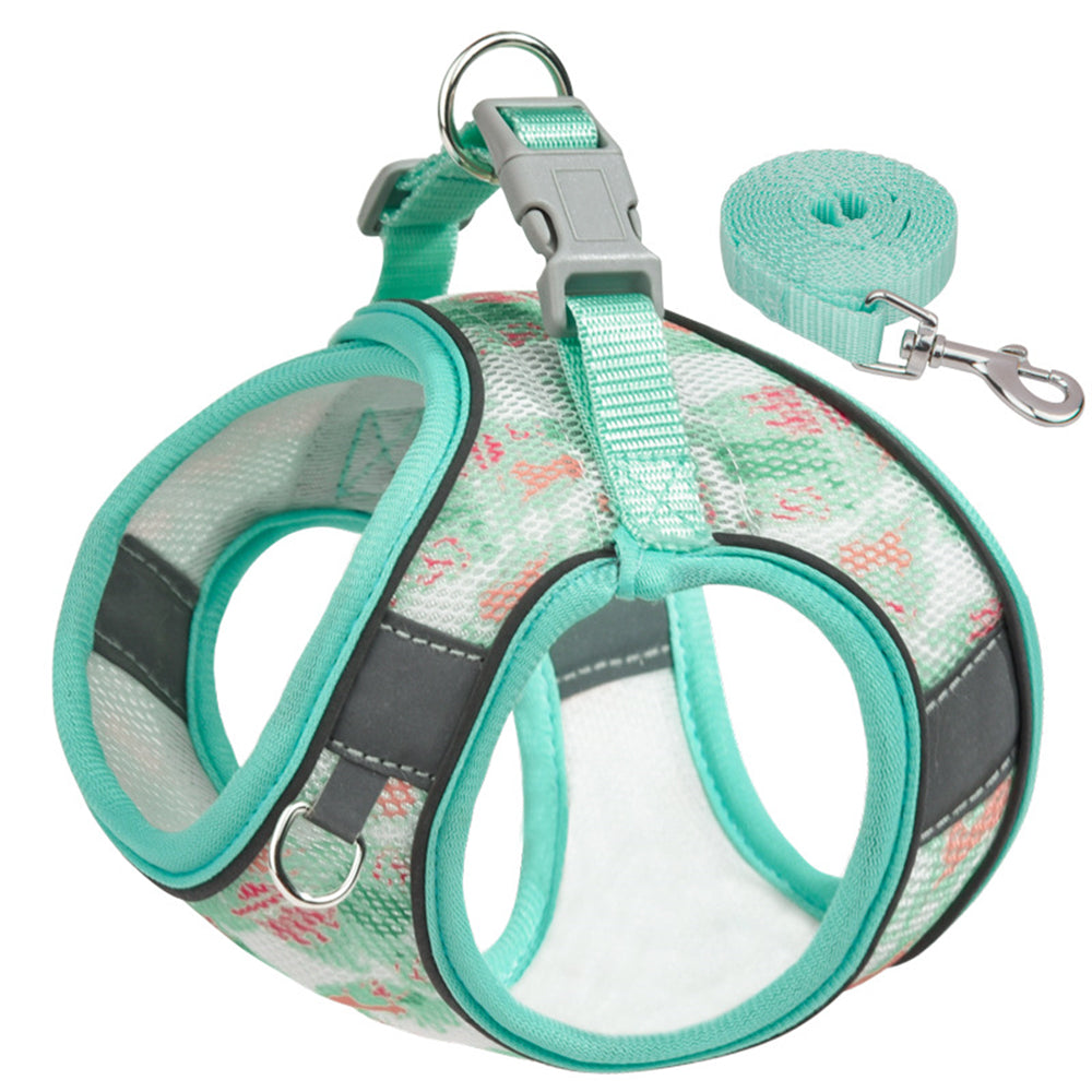 Aiitle Colorful Printed Mesh Dog Harness