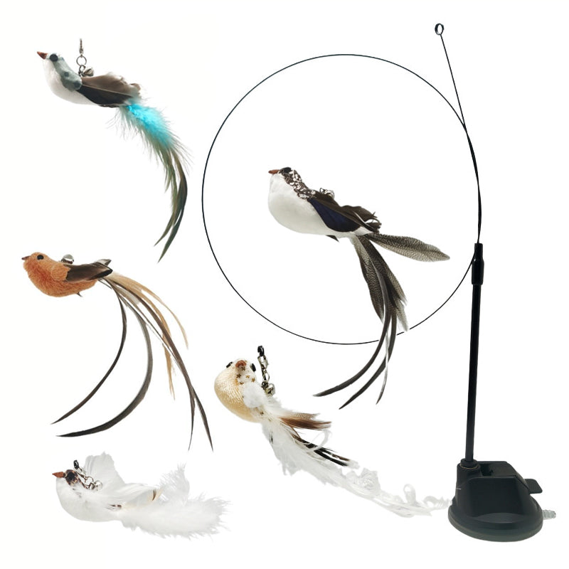 Aiitle Interactive Bird Toy Set for Indoor Cats