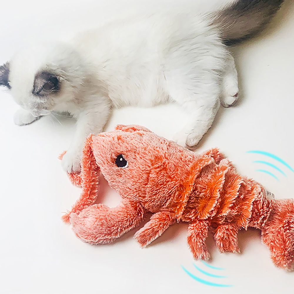 Aiitle Plush Jumping Lobster Cat Toy