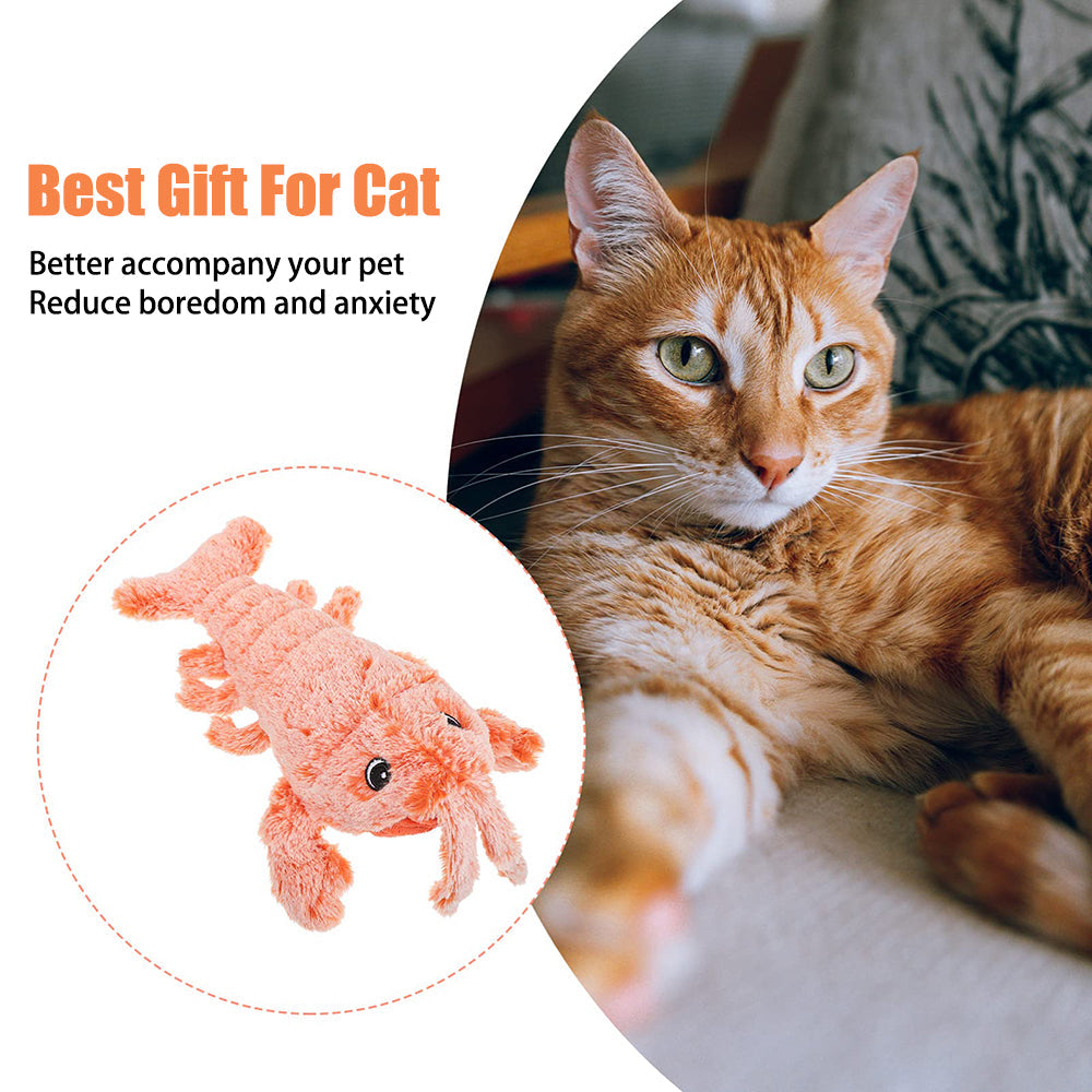 Aiitle Plush Jumping Lobster Cat Toy