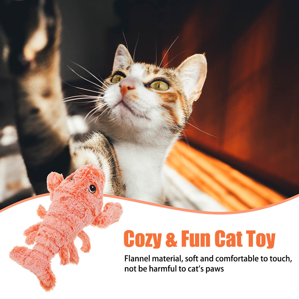 Aiitle Plush Jumping Lobster Cat Toy