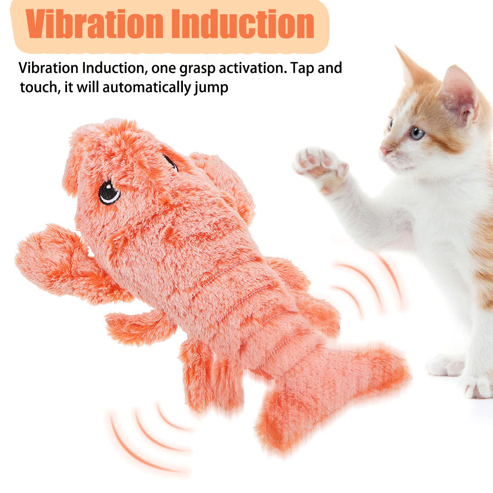 Aiitle Plush Jumping Lobster Cat Toy