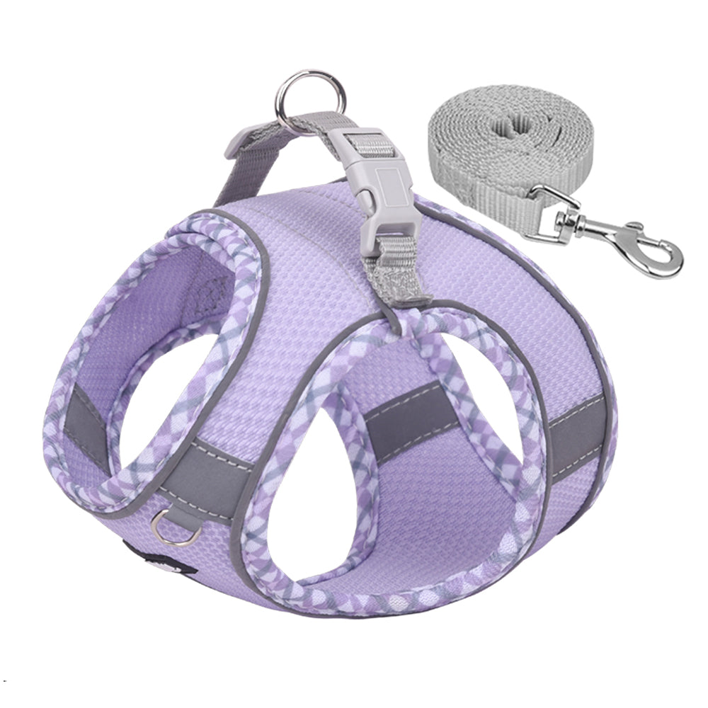 Aiitle Step in Breathable Air Mesh Dog Harness Purple