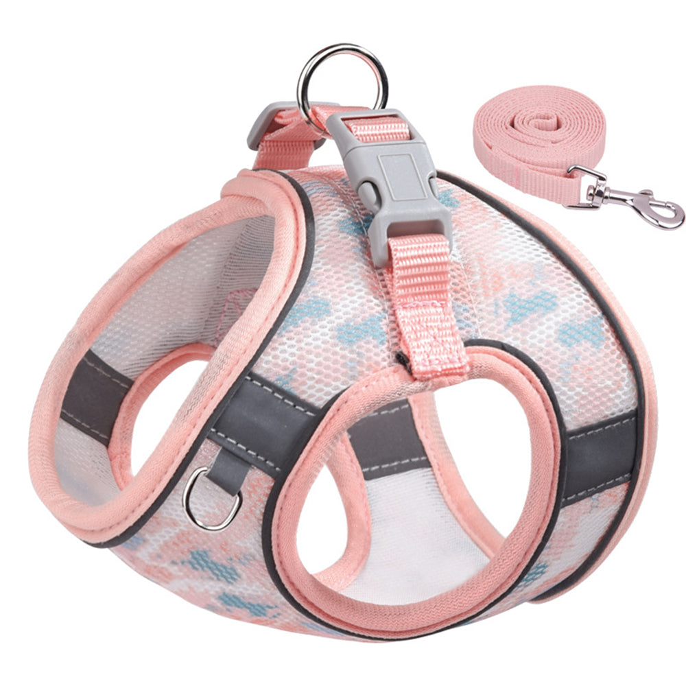 Aiitle Colorful Printed Mesh Dog Harness