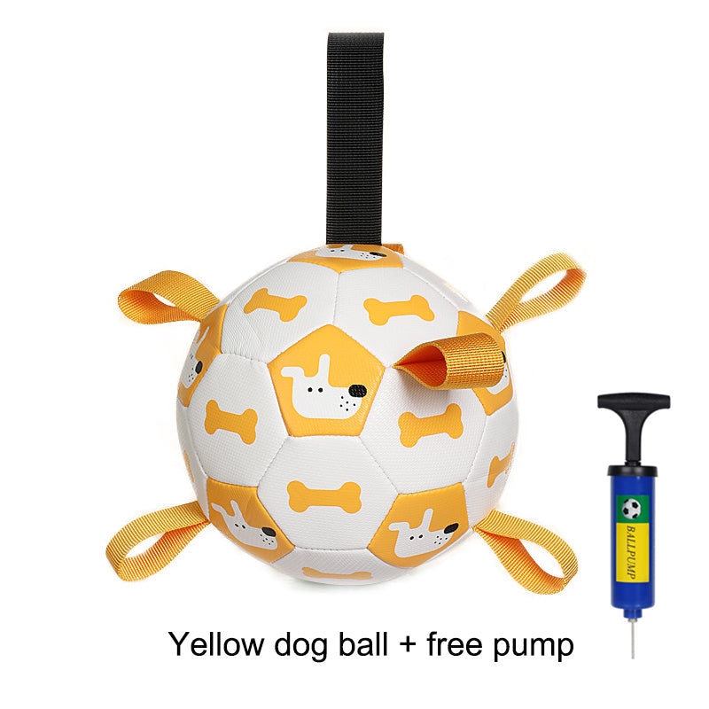 Aiitle Dog Toy Straps Soccer Ball with Free Bump