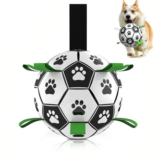 Aiitle Dog Toy Straps Soccer Ball with Free Bump