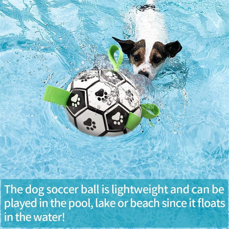 Aiitle Dog Toy Straps Soccer Ball with Free Bump