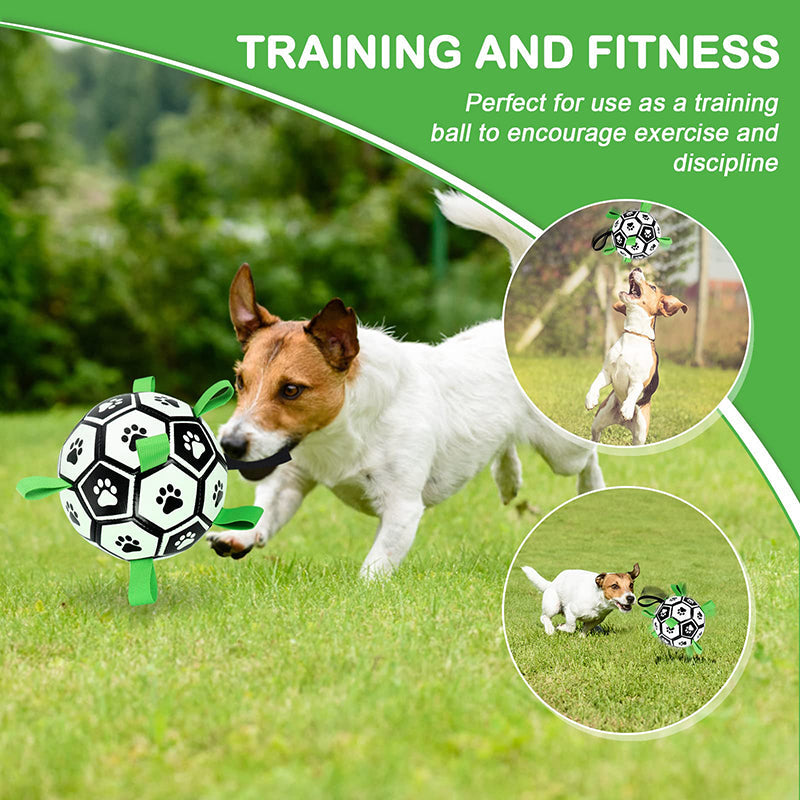 Aiitle Dog Toy Straps Soccer Ball with Free Bump