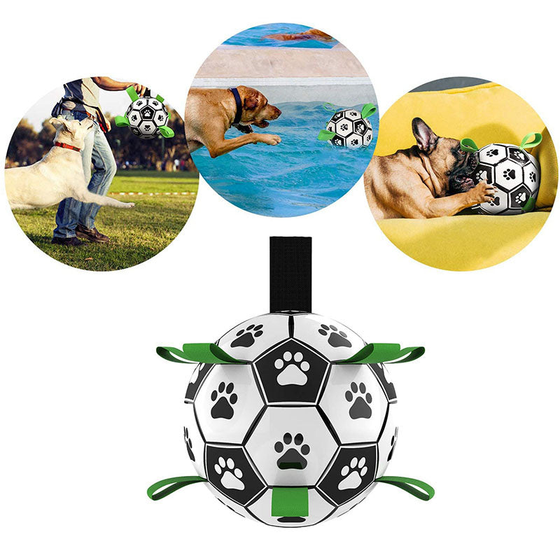 Aiitle Dog Toy Straps Soccer Ball with Free Bump